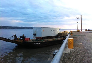 Integrated Power Center on a Barge